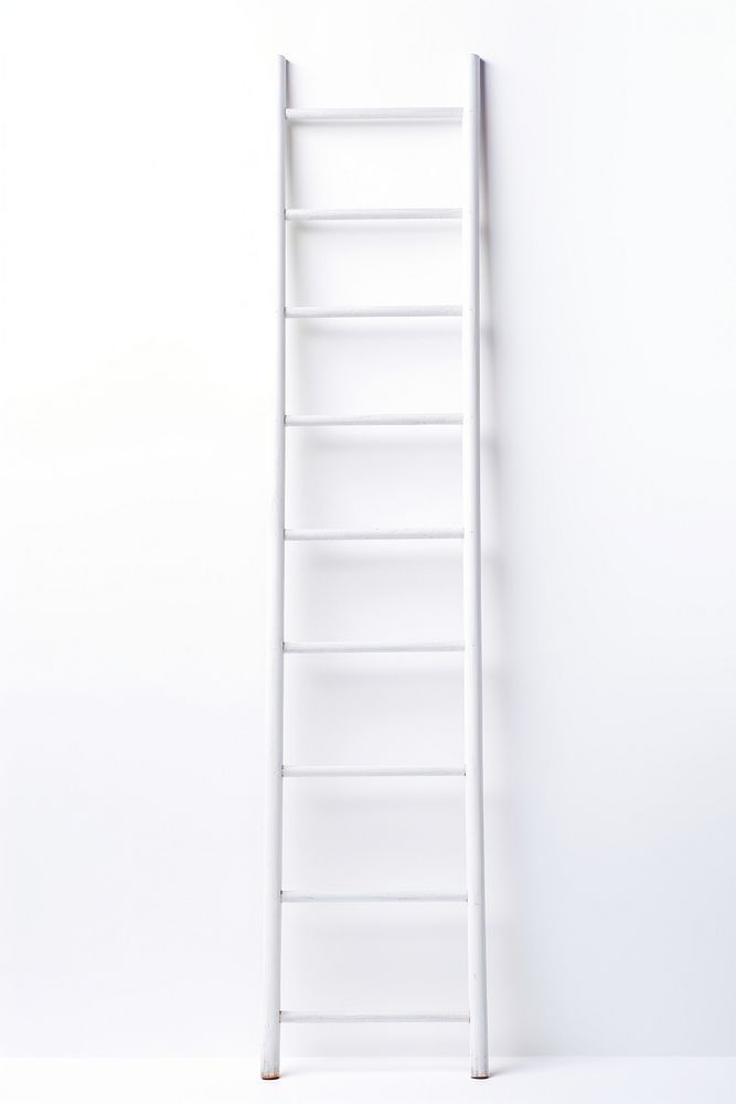 Ladder shelf white white background. AI generated Image by rawpixel.