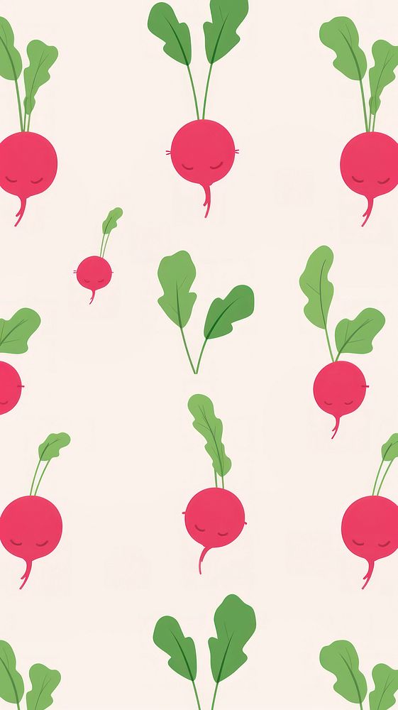 Radish backgrounds vegetable pattern. AI generated Image by rawpixel.