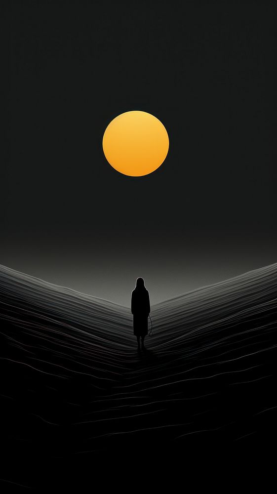 Eclipse silhouette astronomy nature. AI generated Image by rawpixel.