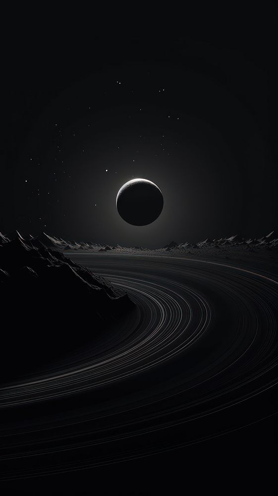 Planet orbit astronomy nature night. AI generated Image by rawpixel.