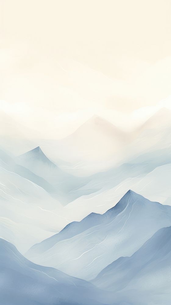 Mountains and waves backgrounds landscape abstract. AI generated Image by rawpixel.