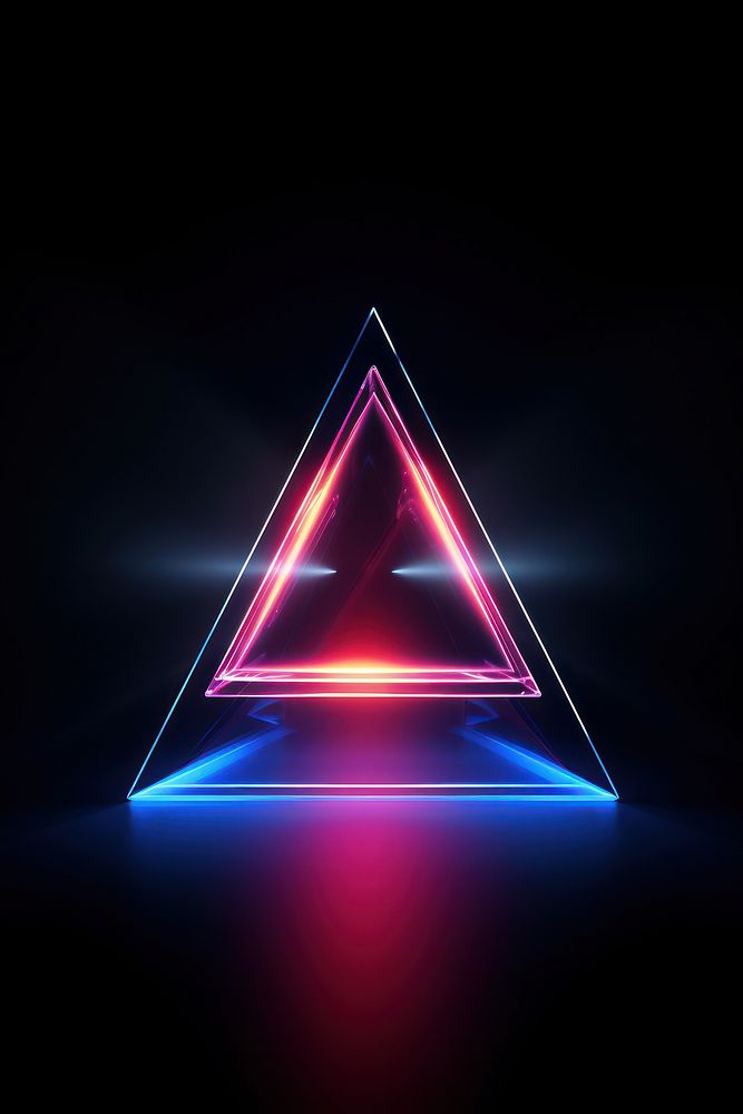 A neon laser light illuminated futuristic darkness. AI generated Image by rawpixel.