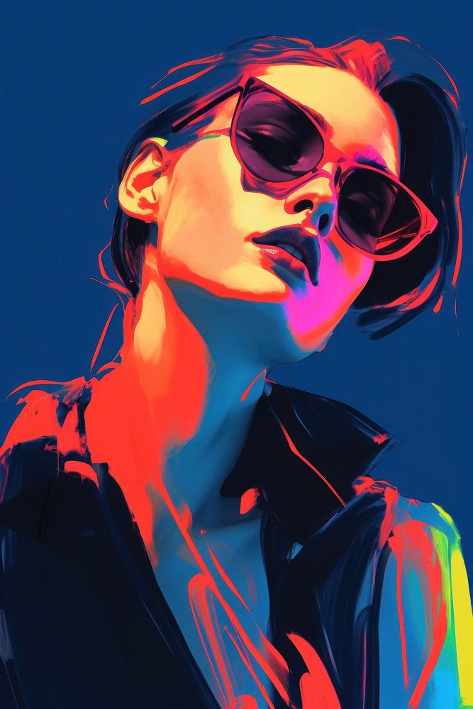 Woman portrait sunglasses fashion adult. AI generated Image by rawpixel.