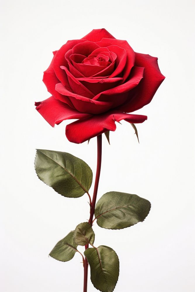 Red rose flower plant nature. AI generated Image by rawpixel.