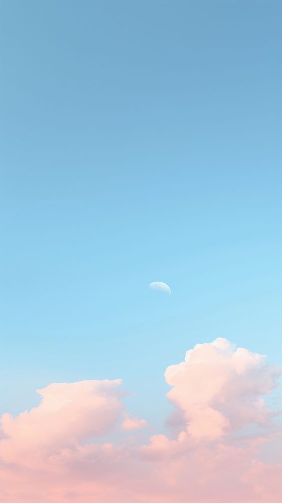 Sky and moon background backgrounds outdoors horizon. AI generated Image by rawpixel.