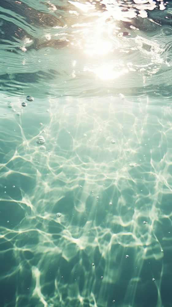 Water has nice patterns sunlight backgrounds underwater. AI generated Image by rawpixel.