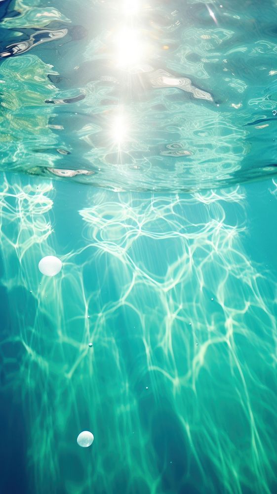 Water has nice patterns sunlight backgrounds underwater. AI generated Image by rawpixel.