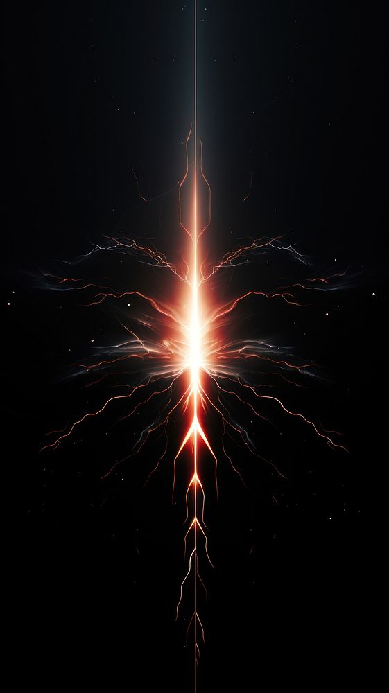 Lighting strike fireworks lightning night. AI generated Image by rawpixel.