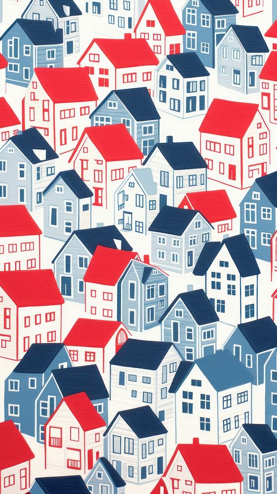 Village backgrounds pattern suburb. AI generated Image by rawpixel.