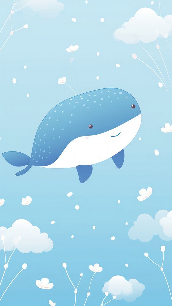 Whale animal fish underwater. AI generated Image by rawpixel.