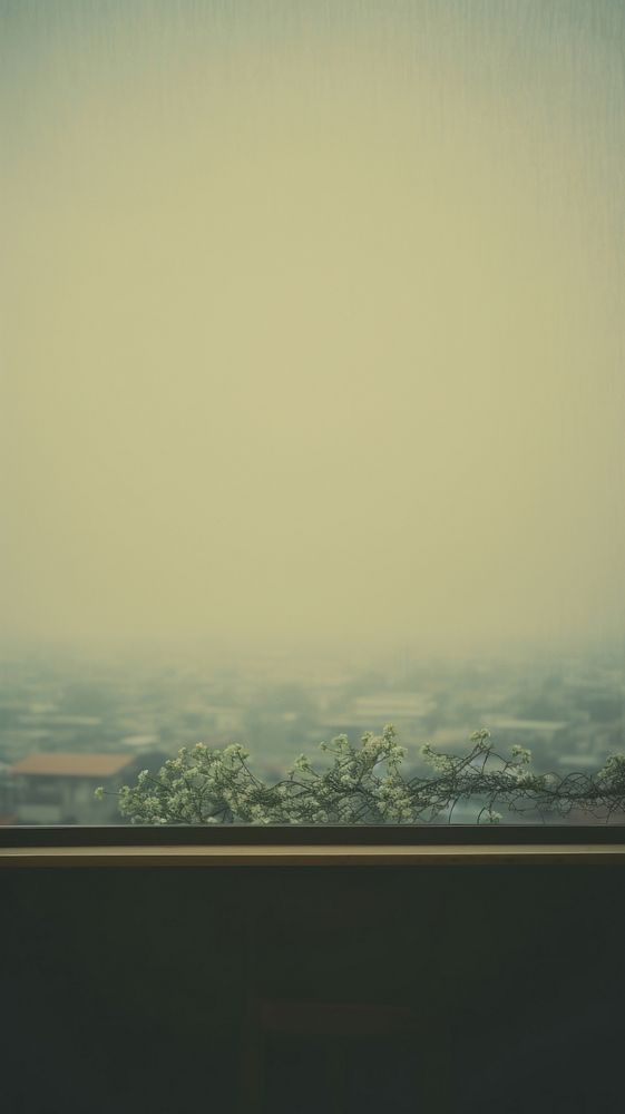 Window view nature sky fog. AI generated Image by rawpixel.