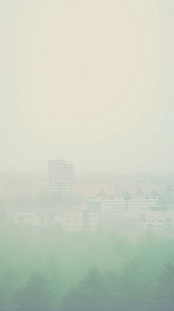 Misty mix-colord sky at down architecture building outdoors. AI generated Image by rawpixel.
