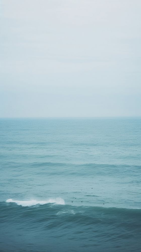 Ocean waves outdoors horizon nature. AI generated Image by rawpixel.