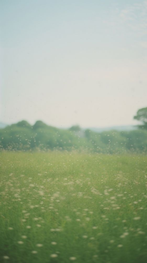 Summer grassland landscape outdoors. AI generated Image by rawpixel.