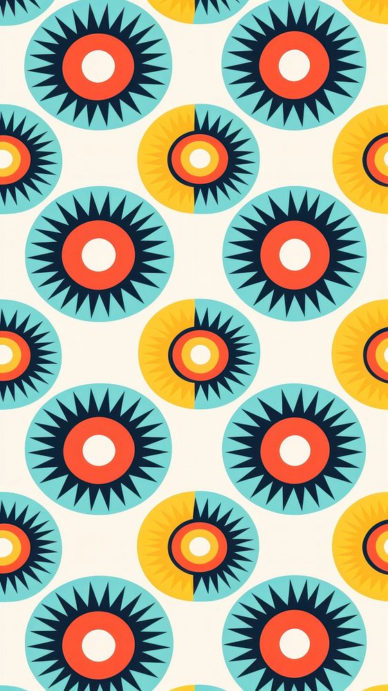 Eye pattern backgrounds repetition. AI generated Image by rawpixel.
