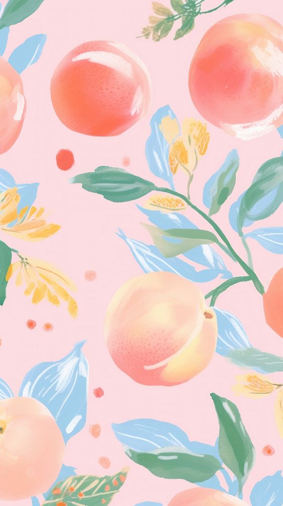 Peach fruit plant food. AI generated Image by rawpixel.