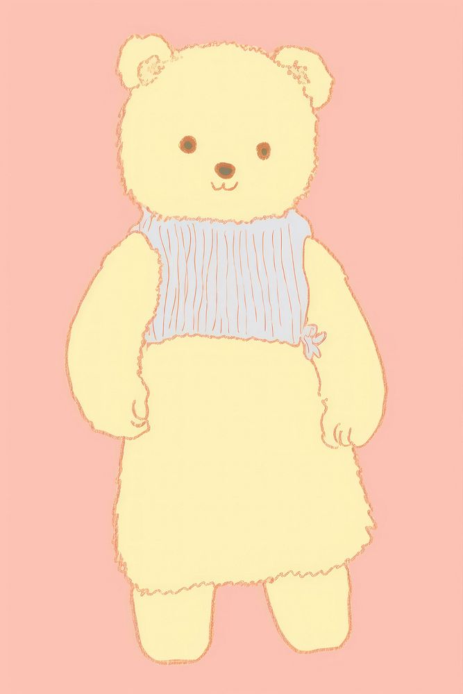 Happy teddy bear cute toy representation. AI generated Image by rawpixel.