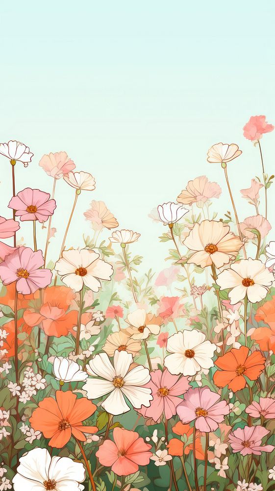 Wild flower outdoors pattern nature. AI generated Image by rawpixel.