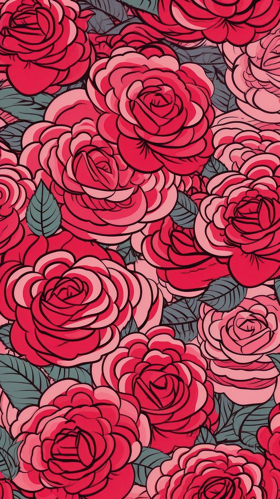 Rose pattern backgrounds flower. 