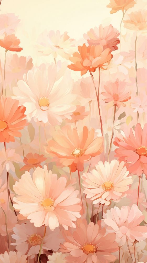 Wallpaper flower blossom pattern. 