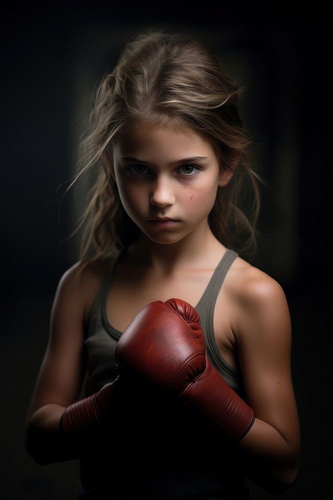 Punching portrait sports boxing. AI generated Image by rawpixel.
