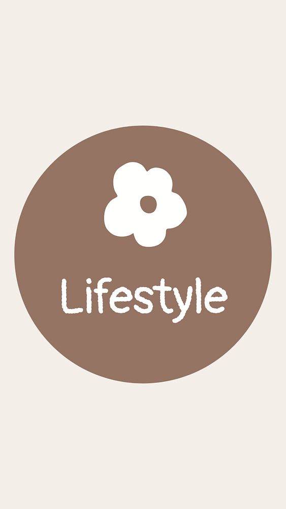 Lifestyle IG story cover template illustration