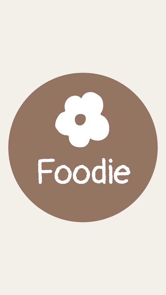 Foodie IG story cover template illustration