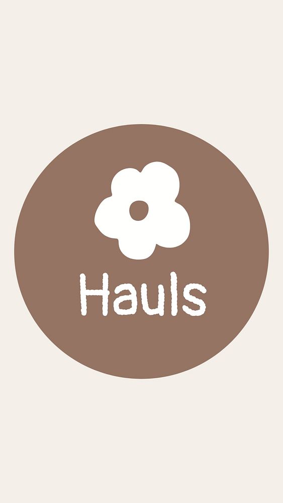 Hauls IG story cover template illustration