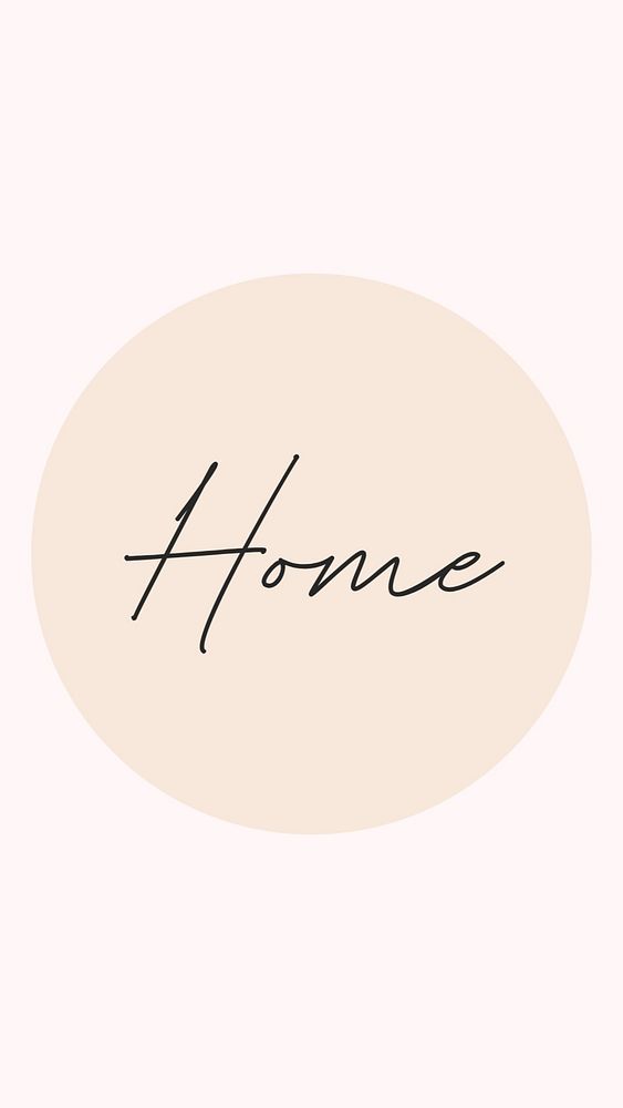 Home IG story cover template illustration