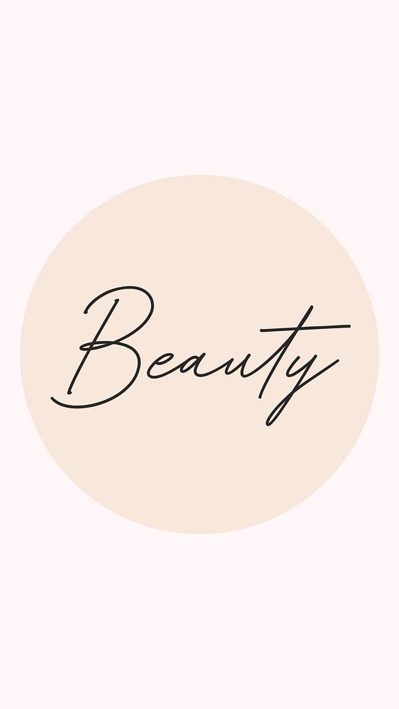 Beauty IG story cover template illustration