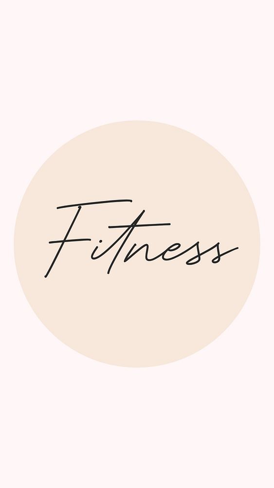 Fitness IG story cover template illustration