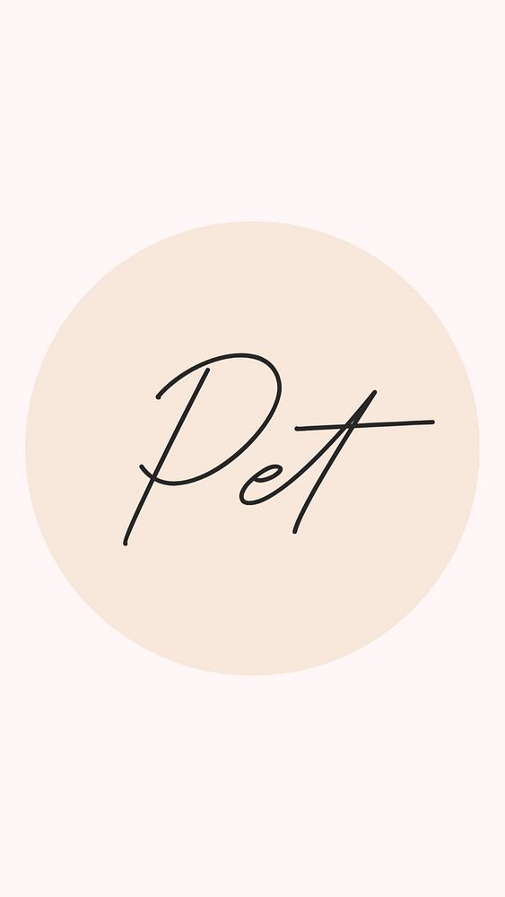 Pet IG story cover template illustration