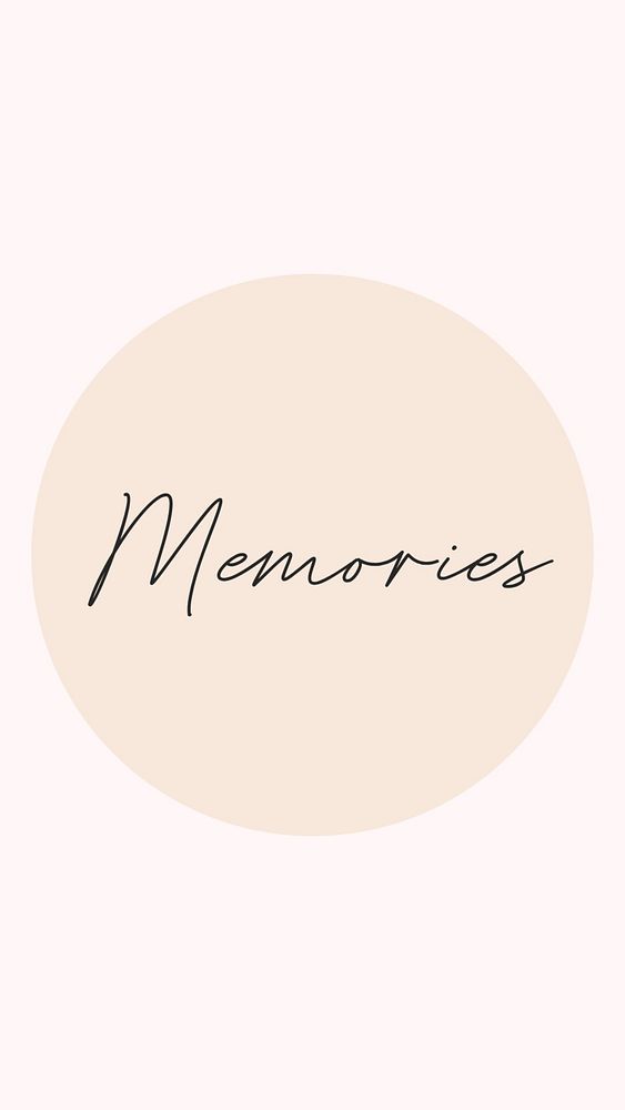 Memory Instagram story cover template illustration