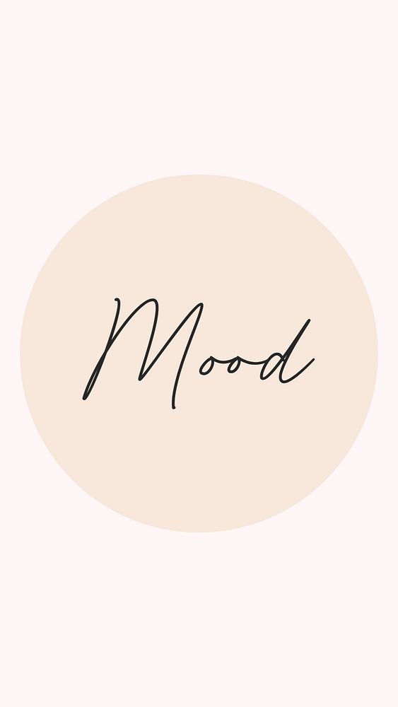 Mood IG story cover template illustration