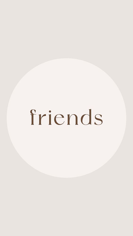 Friends IG story cover template illustration