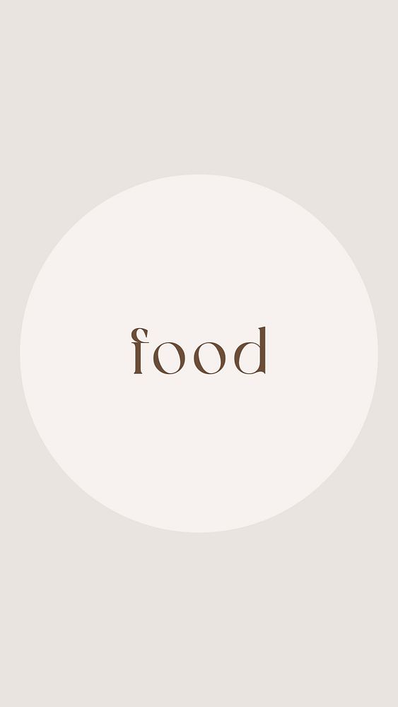 Food IG story cover template illustration