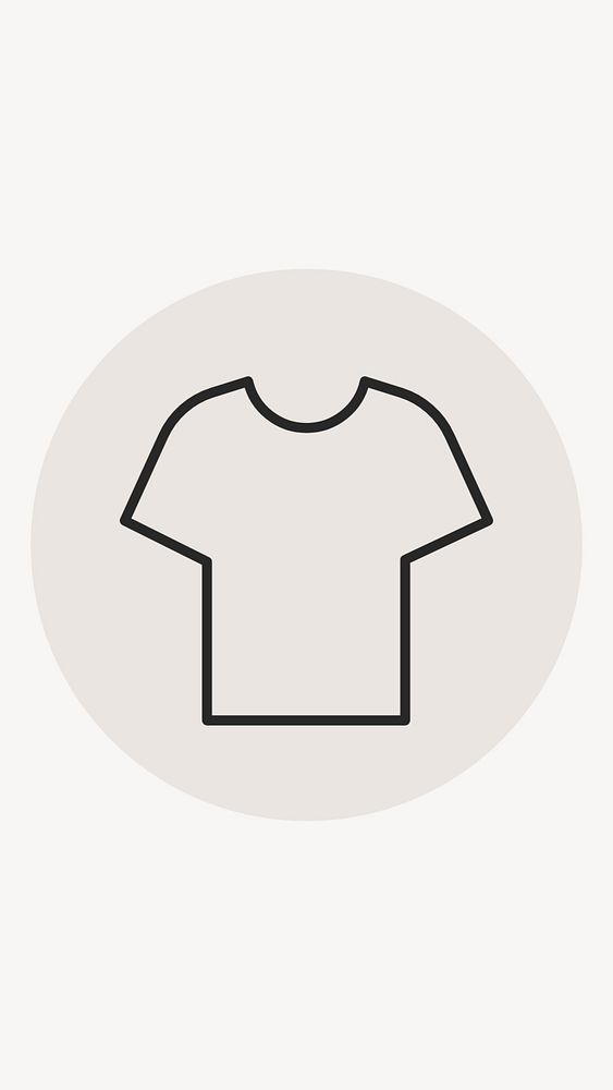 T-shirt  IG story cover template illustration