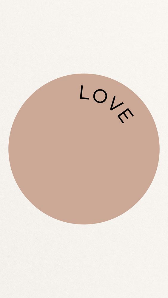 Beige love Instagram story highlight cover template illustration