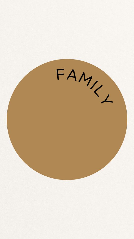 Beige family Instagram story highlight cover template illustration