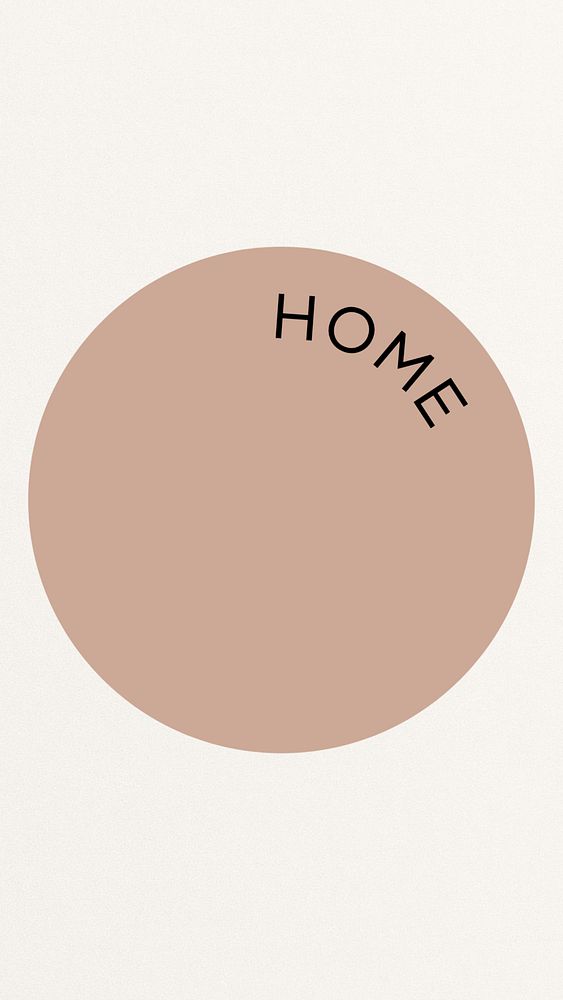 Beige home Instagram story highlight cover template illustration