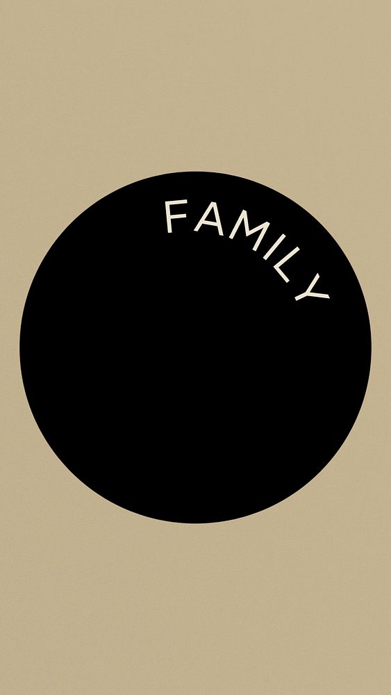 Black family Instagram story highlight cover template illustration