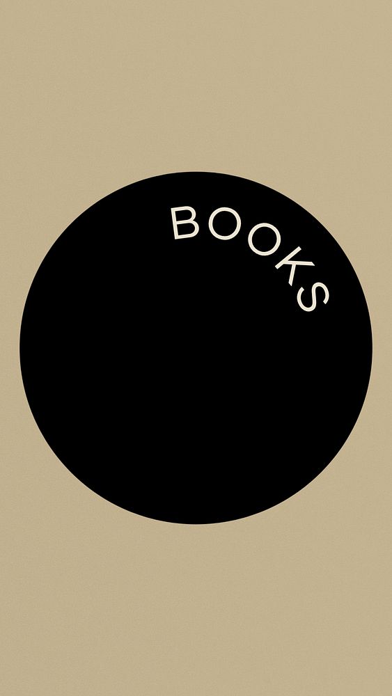 Black books Instagram story highlight cover template illustration