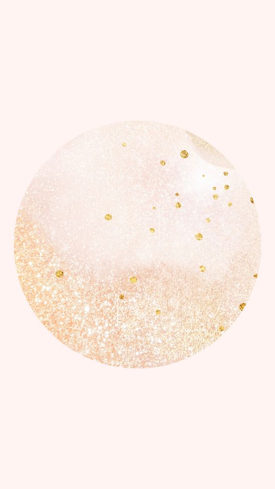 Pink and gold  IG story cover template illustration