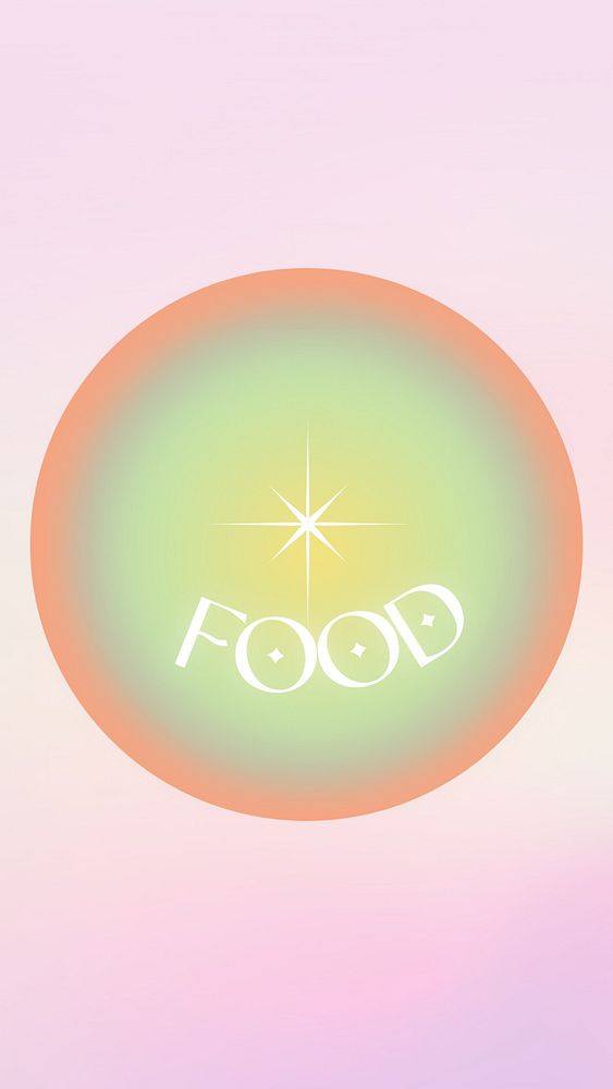 Food  aura gradient Instagram highlight cover template