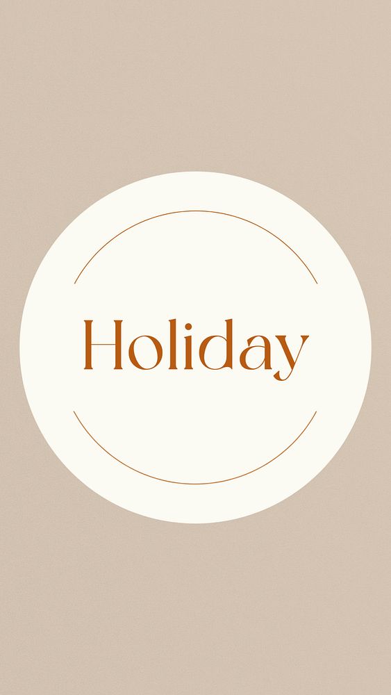 Aesthetic holidays Instagram story highlight cover template illustration