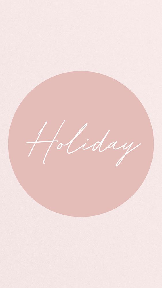 Pink holidays Instagram story highlight cover template illustration