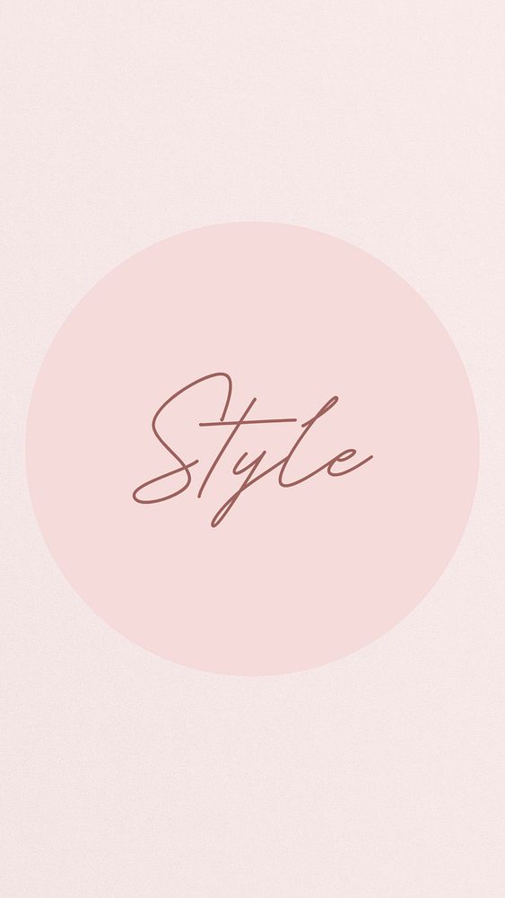 Pink style Instagram story highlight cover template illustration