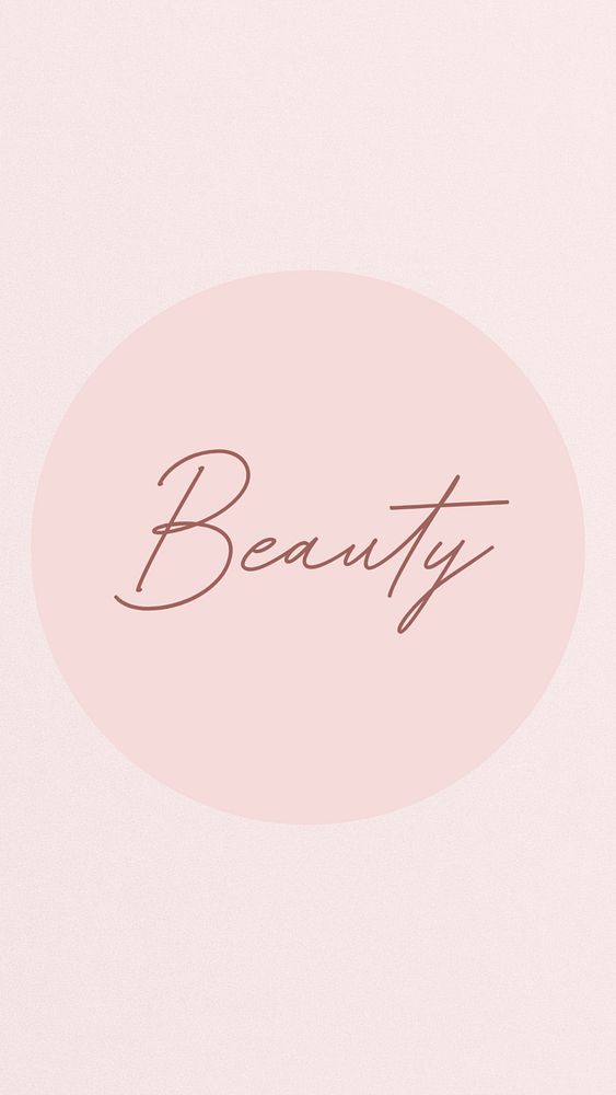 Pink beauty Instagram story highlight cover template illustration
