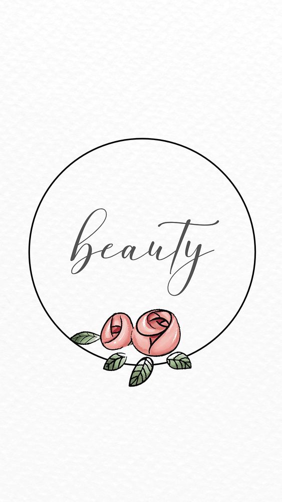 Botanical beauty Instagram story highlight cover illustration