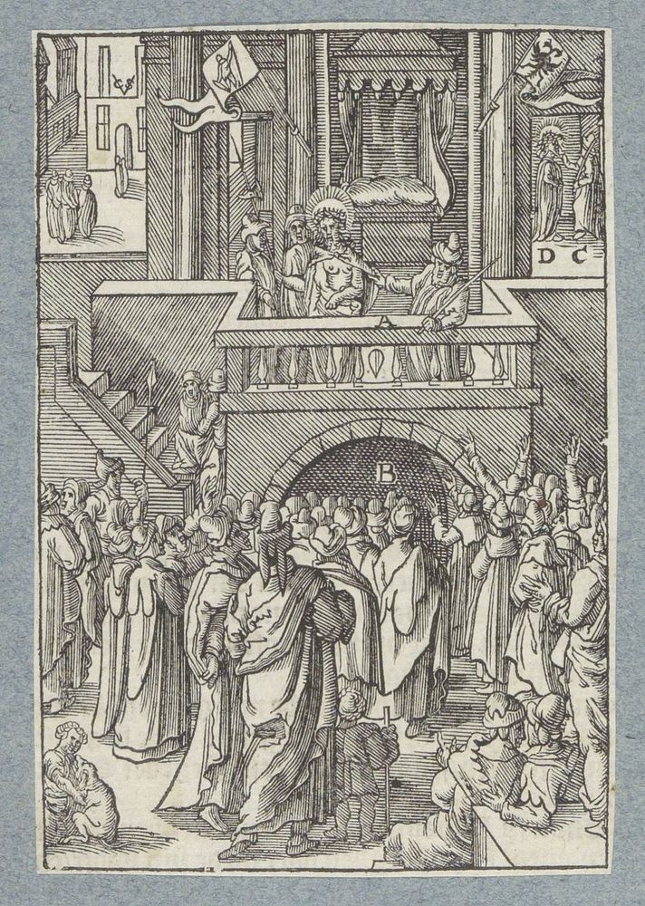 Doornenkroning van Christus (1629) by Christoffel van Sichem II, Hieronymus Wierix, Bernardino Passeri and Pieter Jacobsz…